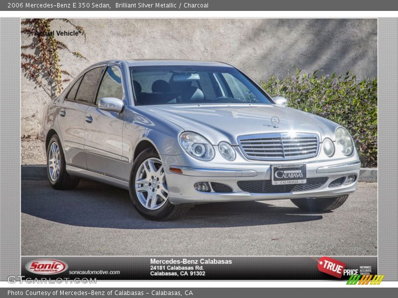 Brilliant Silver Metallic / Charcoal 2006 Mercedes-Benz E 350 Sedan