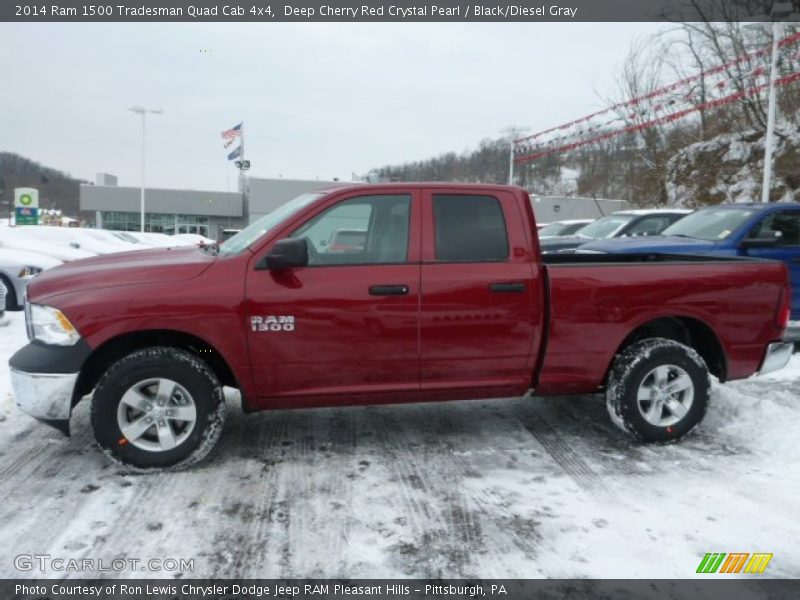  2014 1500 Tradesman Quad Cab 4x4 Deep Cherry Red Crystal Pearl