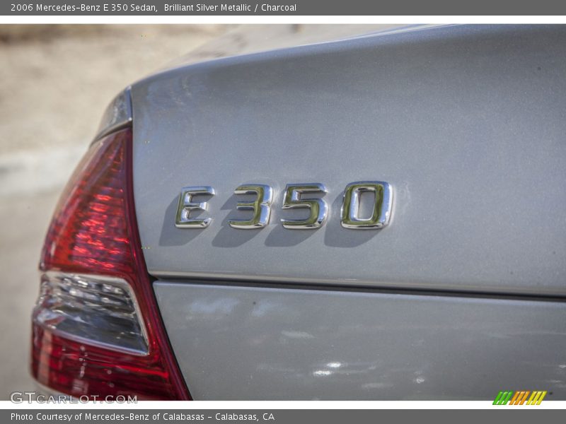 Brilliant Silver Metallic / Charcoal 2006 Mercedes-Benz E 350 Sedan