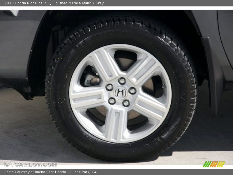 Polished Metal Metallic / Gray 2010 Honda Ridgeline RTL