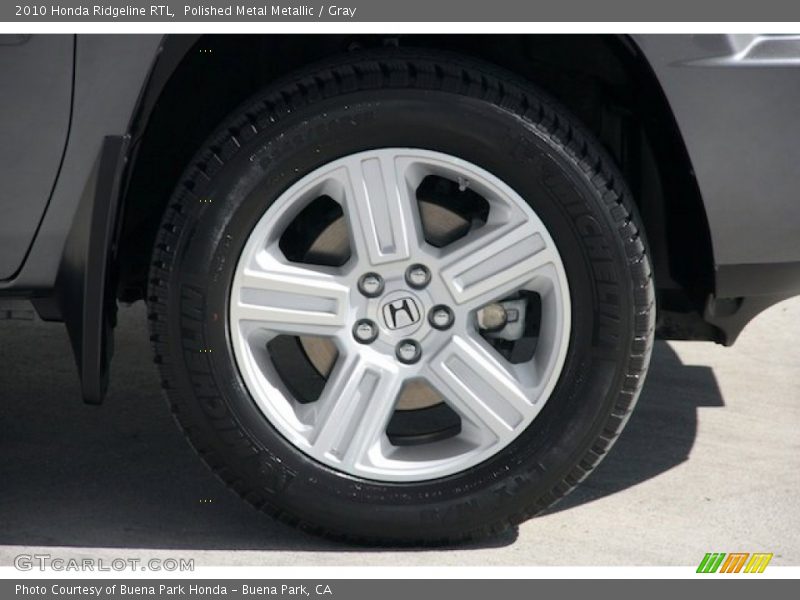Polished Metal Metallic / Gray 2010 Honda Ridgeline RTL