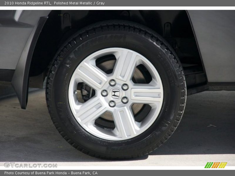 Polished Metal Metallic / Gray 2010 Honda Ridgeline RTL