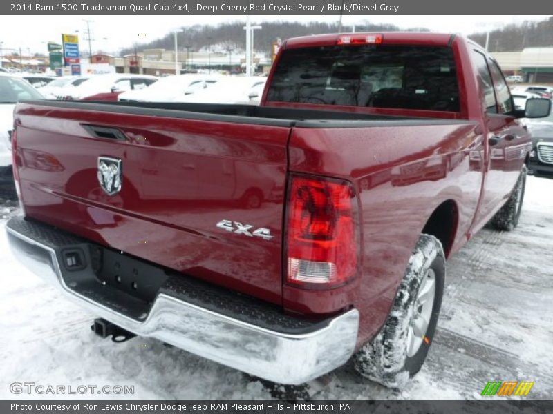 Deep Cherry Red Crystal Pearl / Black/Diesel Gray 2014 Ram 1500 Tradesman Quad Cab 4x4