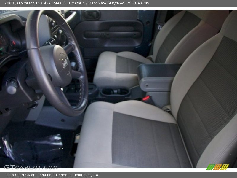 Steel Blue Metallic / Dark Slate Gray/Medium Slate Gray 2008 Jeep Wrangler X 4x4