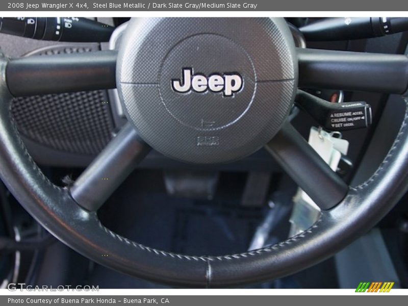 Steel Blue Metallic / Dark Slate Gray/Medium Slate Gray 2008 Jeep Wrangler X 4x4