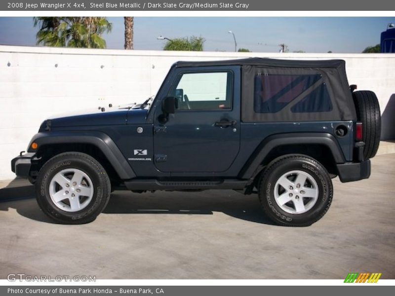 Steel Blue Metallic / Dark Slate Gray/Medium Slate Gray 2008 Jeep Wrangler X 4x4