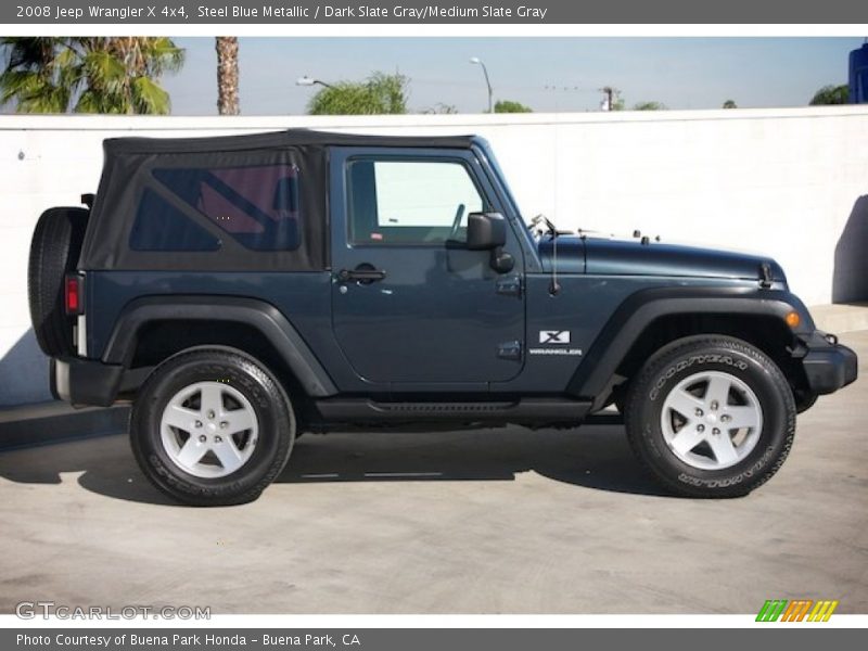 Steel Blue Metallic / Dark Slate Gray/Medium Slate Gray 2008 Jeep Wrangler X 4x4