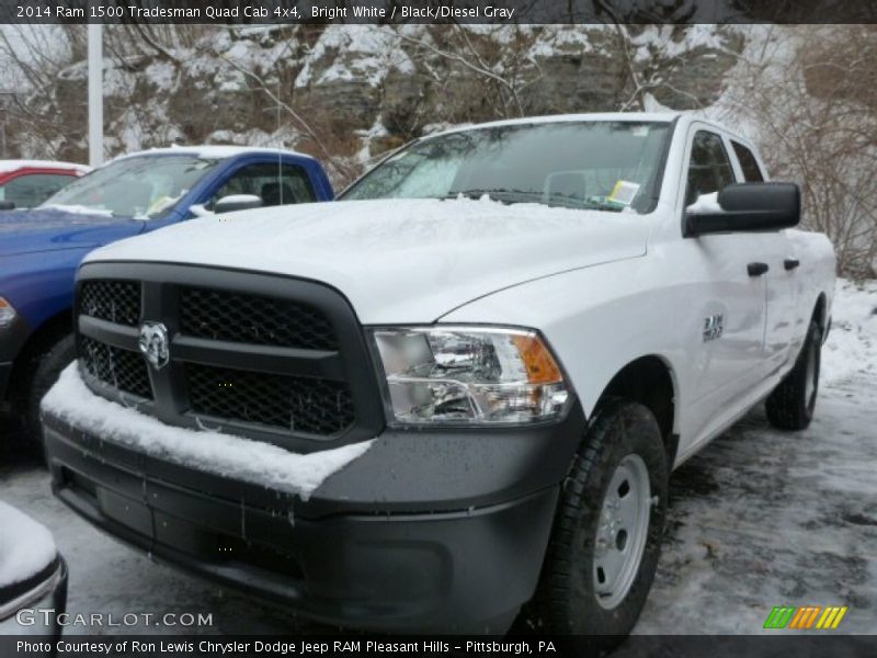 Bright White / Black/Diesel Gray 2014 Ram 1500 Tradesman Quad Cab 4x4