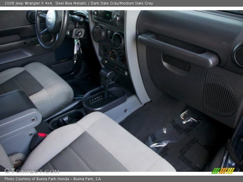 Steel Blue Metallic / Dark Slate Gray/Medium Slate Gray 2008 Jeep Wrangler X 4x4