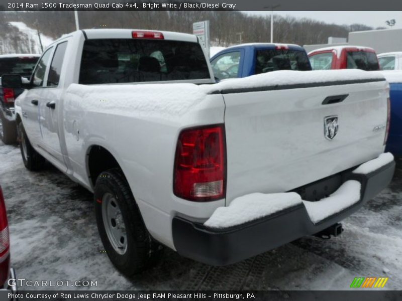 Bright White / Black/Diesel Gray 2014 Ram 1500 Tradesman Quad Cab 4x4