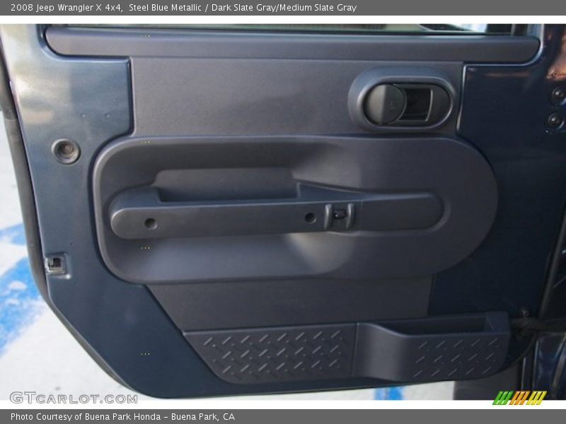 Steel Blue Metallic / Dark Slate Gray/Medium Slate Gray 2008 Jeep Wrangler X 4x4