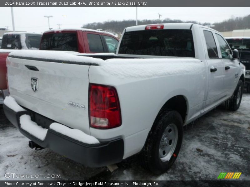 Bright White / Black/Diesel Gray 2014 Ram 1500 Tradesman Quad Cab 4x4