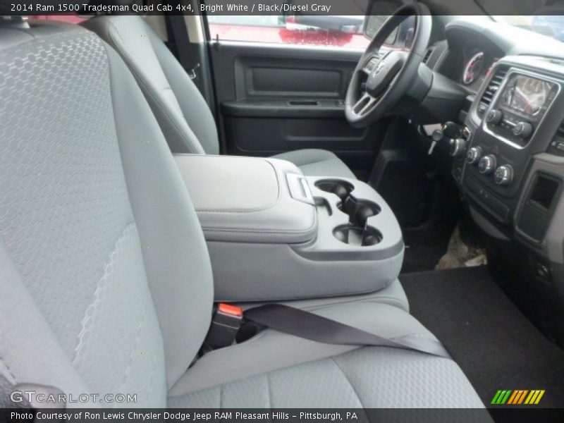 Bright White / Black/Diesel Gray 2014 Ram 1500 Tradesman Quad Cab 4x4