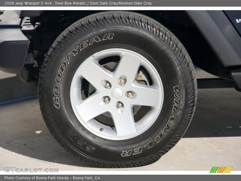 Steel Blue Metallic / Dark Slate Gray/Medium Slate Gray 2008 Jeep Wrangler X 4x4
