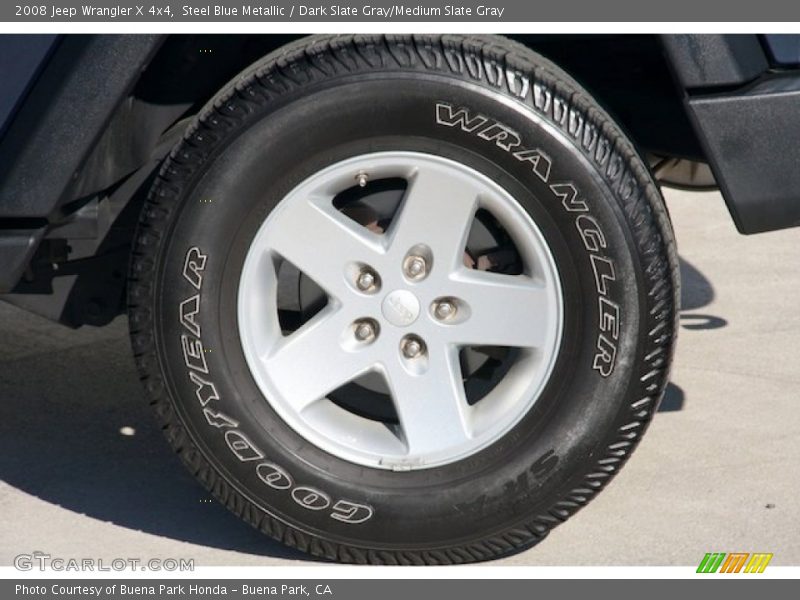 Steel Blue Metallic / Dark Slate Gray/Medium Slate Gray 2008 Jeep Wrangler X 4x4