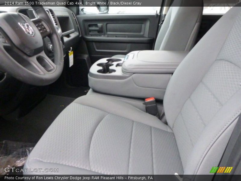 Bright White / Black/Diesel Gray 2014 Ram 1500 Tradesman Quad Cab 4x4