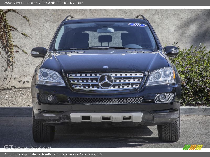 Black / Black 2008 Mercedes-Benz ML 350 4Matic