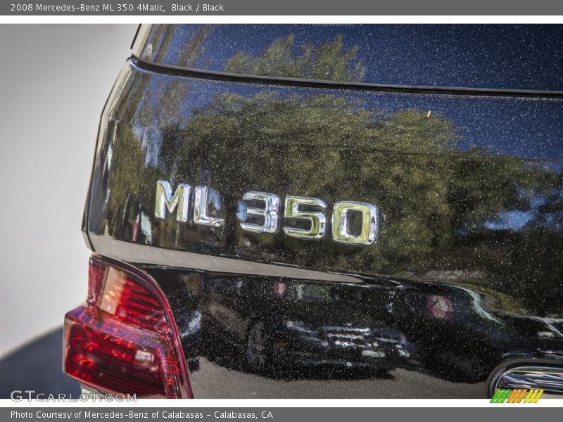 Black / Black 2008 Mercedes-Benz ML 350 4Matic