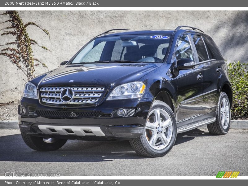 Black / Black 2008 Mercedes-Benz ML 350 4Matic