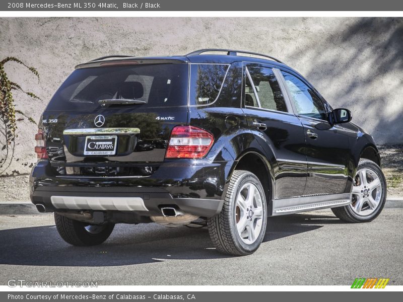 Black / Black 2008 Mercedes-Benz ML 350 4Matic