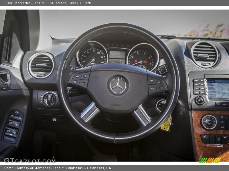 Black / Black 2008 Mercedes-Benz ML 350 4Matic