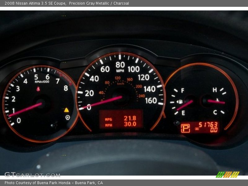 Precision Gray Metallic / Charcoal 2008 Nissan Altima 3.5 SE Coupe