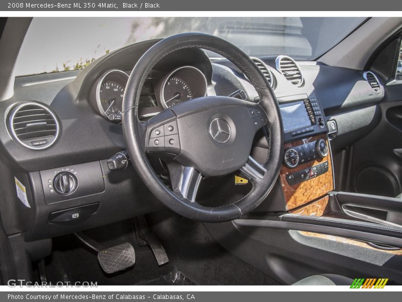 Black / Black 2008 Mercedes-Benz ML 350 4Matic