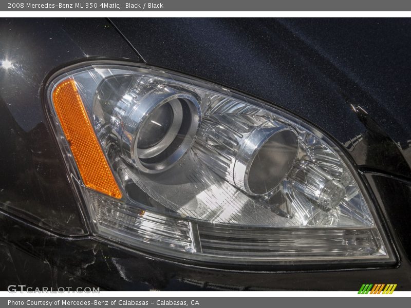 Black / Black 2008 Mercedes-Benz ML 350 4Matic