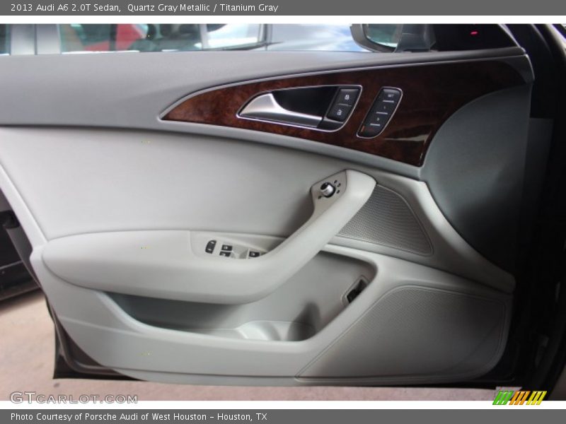 Quartz Gray Metallic / Titanium Gray 2013 Audi A6 2.0T Sedan