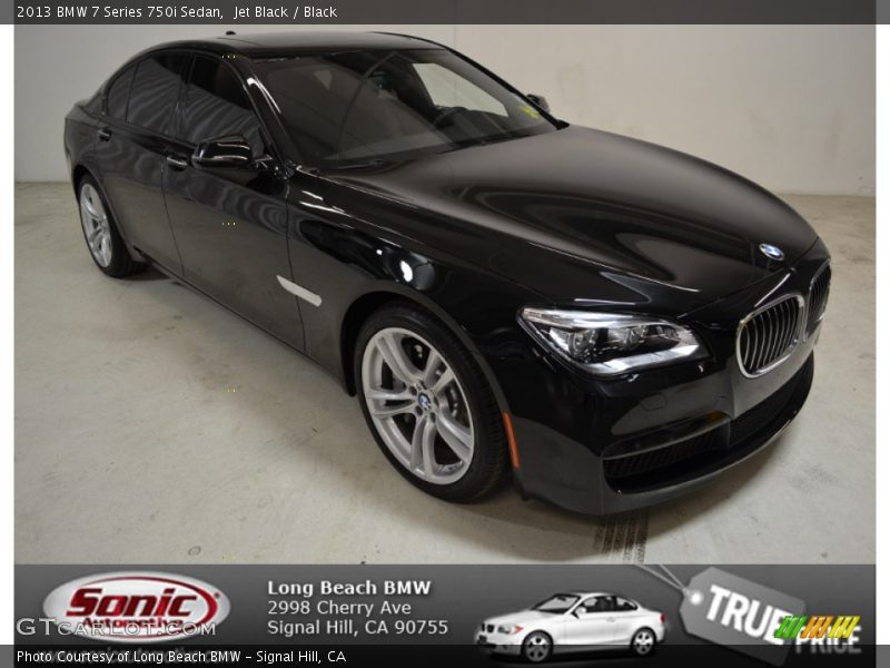 Jet Black / Black 2013 BMW 7 Series 750i Sedan