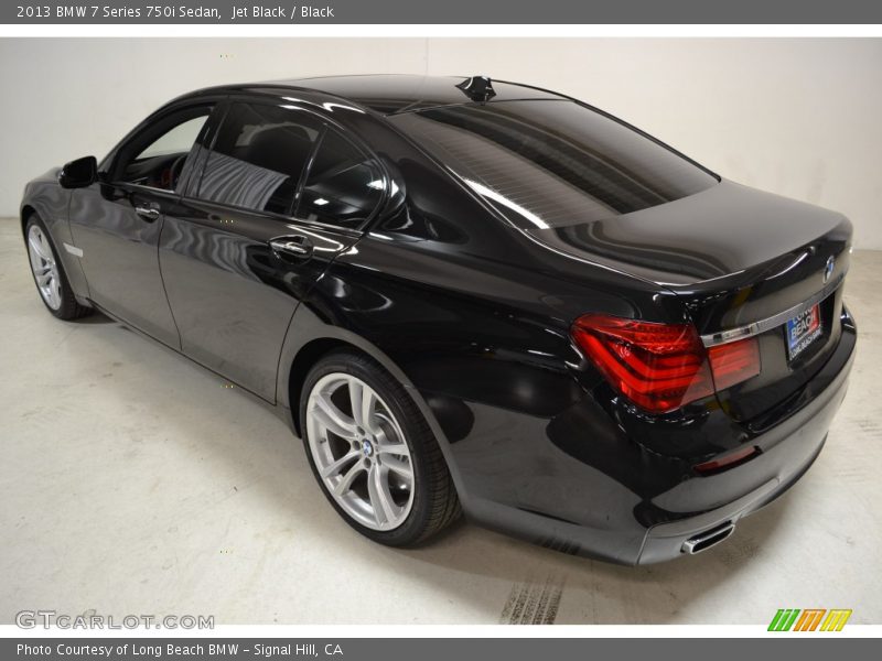 Jet Black / Black 2013 BMW 7 Series 750i Sedan