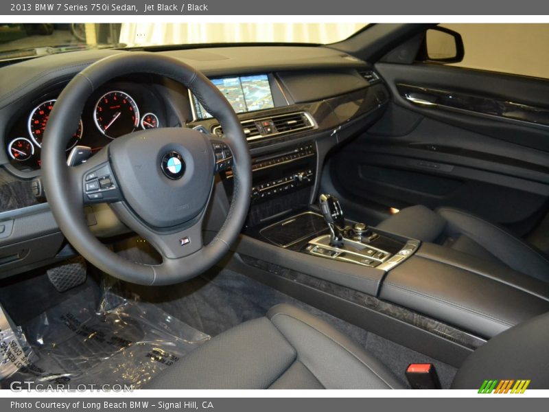 Jet Black / Black 2013 BMW 7 Series 750i Sedan
