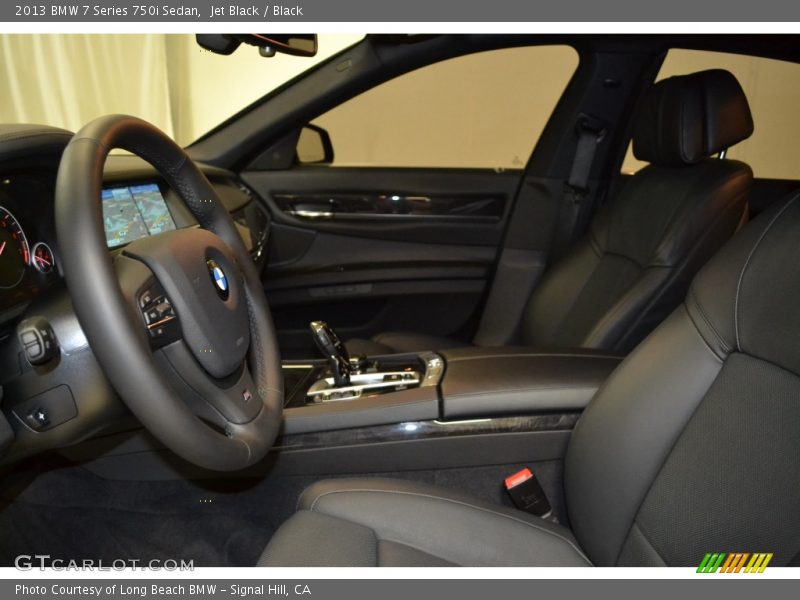 Jet Black / Black 2013 BMW 7 Series 750i Sedan
