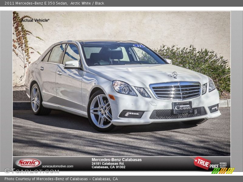 Arctic White / Black 2011 Mercedes-Benz E 350 Sedan