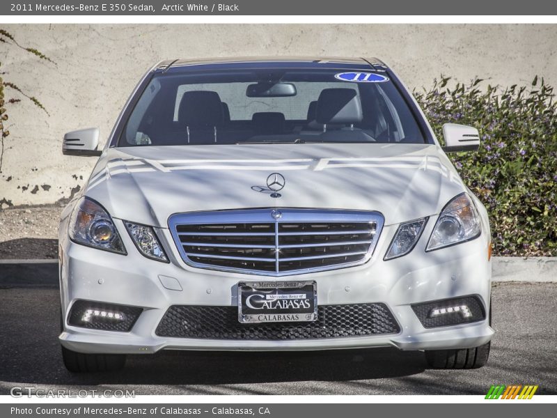 Arctic White / Black 2011 Mercedes-Benz E 350 Sedan
