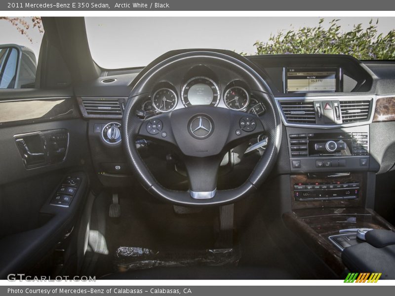 Arctic White / Black 2011 Mercedes-Benz E 350 Sedan
