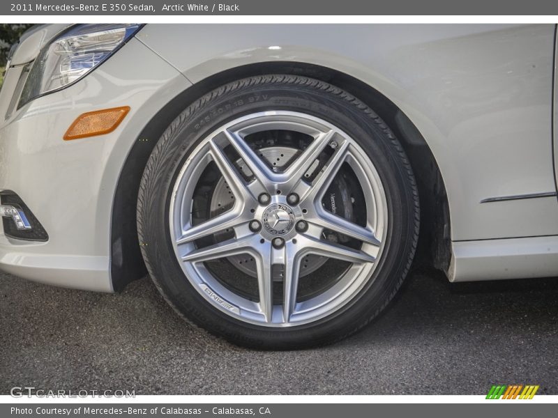 Arctic White / Black 2011 Mercedes-Benz E 350 Sedan