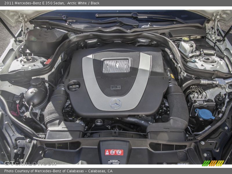 Arctic White / Black 2011 Mercedes-Benz E 350 Sedan