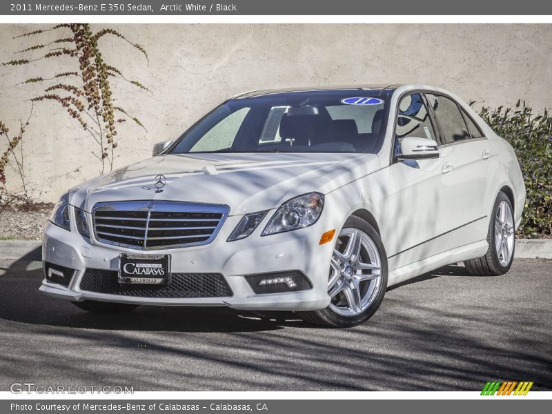 Arctic White / Black 2011 Mercedes-Benz E 350 Sedan