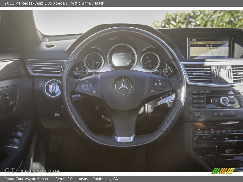 Arctic White / Black 2011 Mercedes-Benz E 350 Sedan