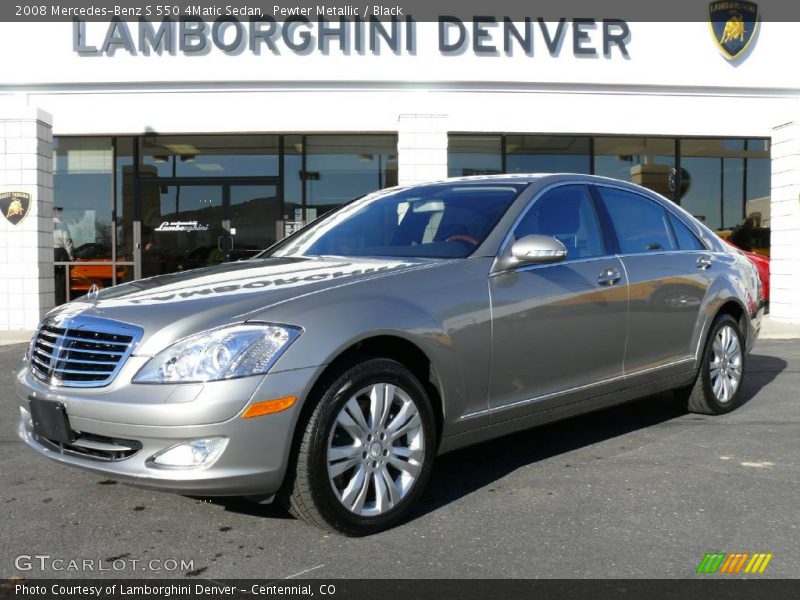 Pewter Metallic / Black 2008 Mercedes-Benz S 550 4Matic Sedan