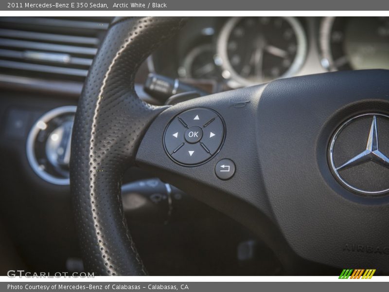 Arctic White / Black 2011 Mercedes-Benz E 350 Sedan