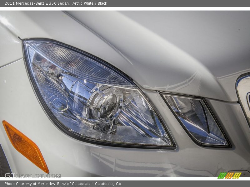 Arctic White / Black 2011 Mercedes-Benz E 350 Sedan