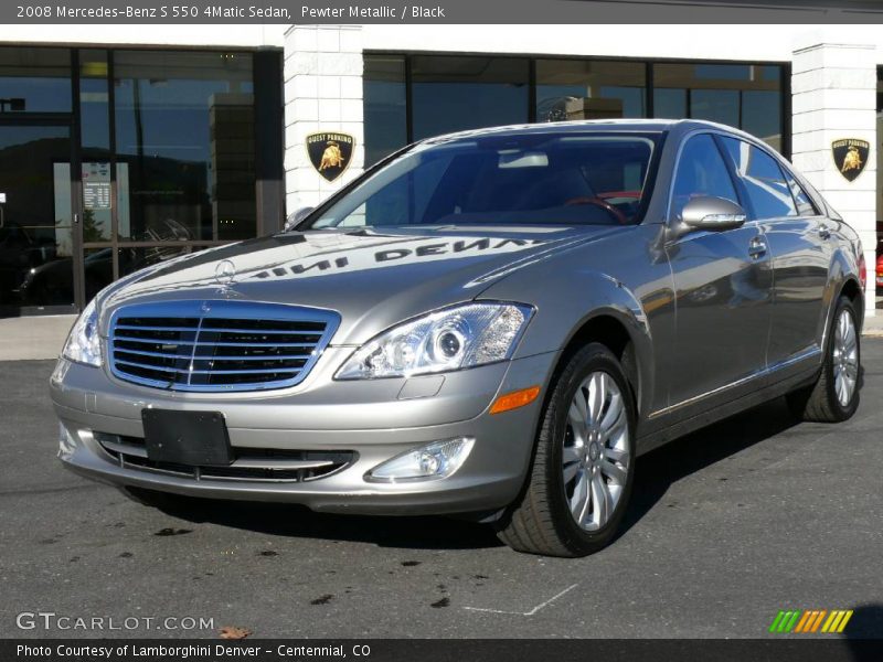 Pewter Metallic / Black 2008 Mercedes-Benz S 550 4Matic Sedan
