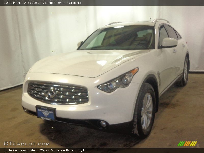 Moonlight White / Graphite 2011 Infiniti FX 35 AWD