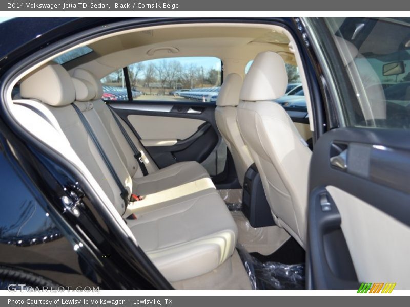 Black / Cornsilk Beige 2014 Volkswagen Jetta TDI Sedan