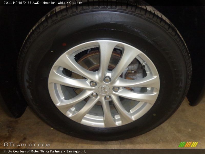 Moonlight White / Graphite 2011 Infiniti FX 35 AWD
