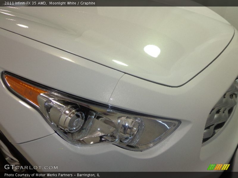 Moonlight White / Graphite 2011 Infiniti FX 35 AWD