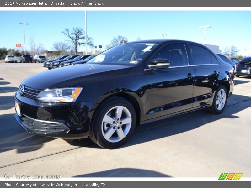 Black / Titan Black 2014 Volkswagen Jetta TDI Sedan