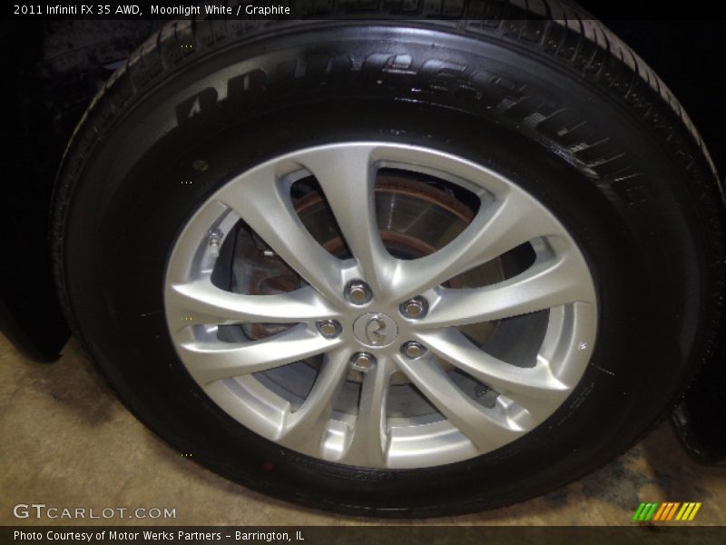 Moonlight White / Graphite 2011 Infiniti FX 35 AWD